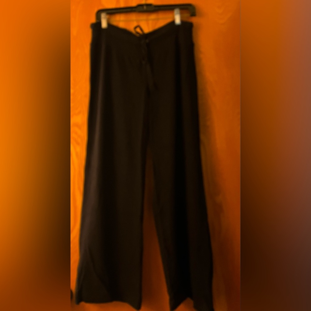 Splendid black wide leg sweat pants XL